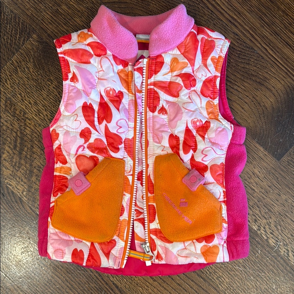 Girls Obermeyer Heart Vest Size 2